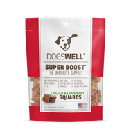 SUPER BOOST Squares Chicken with Cranberry Recipe Dog Treats